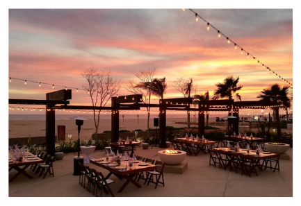 Poolside lounge for welcome fiesta
