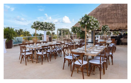 Couple touring a coastal venue in Belize